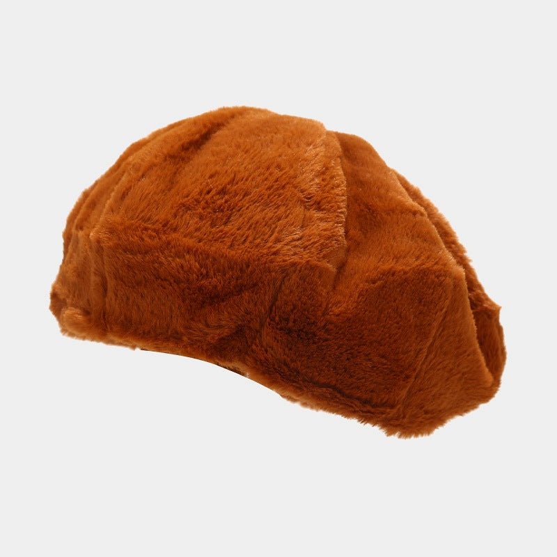 Wholesale Autumn and Winter Plush Thickened Warm Beret